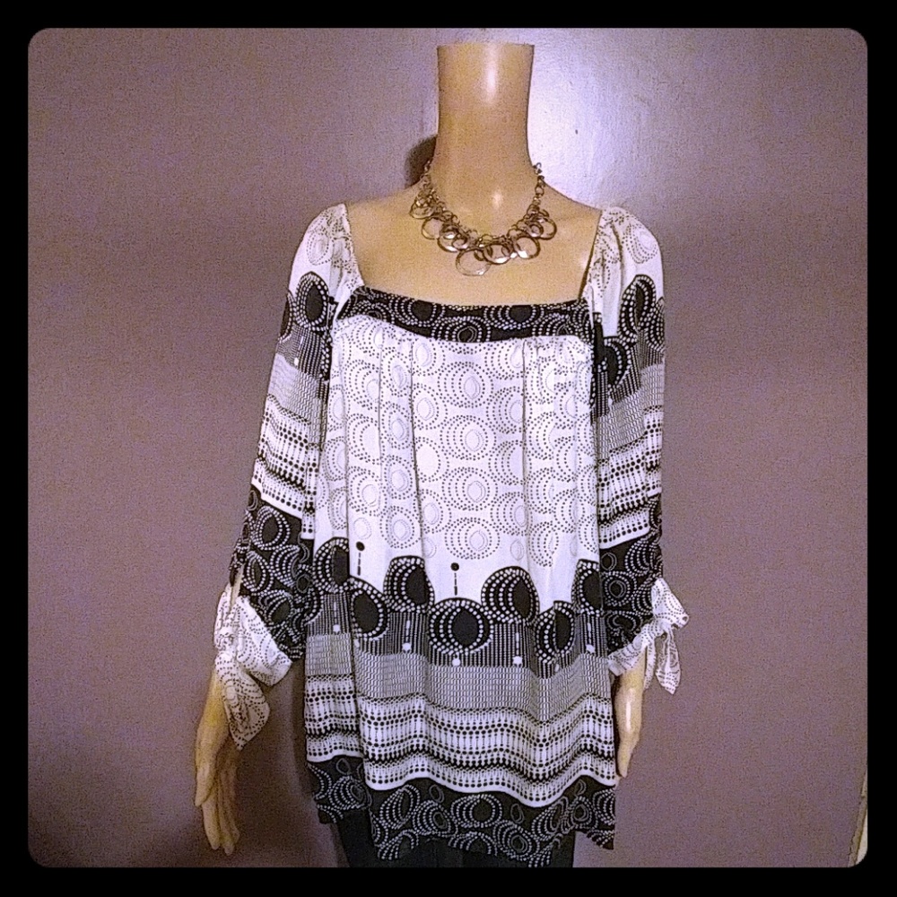 Karen Kane 100% washable silk tunic